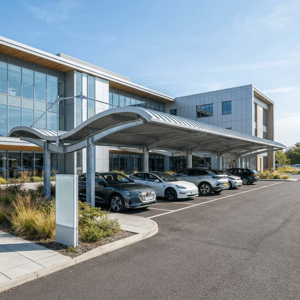 Cantilever Car Parking Shed